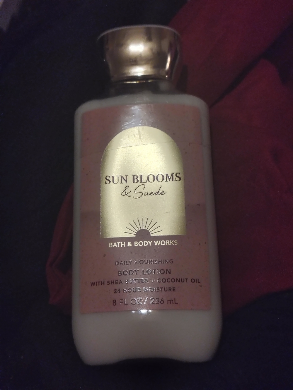 Bath & Body Works Sun Blooms & Suede Body Lotion - Pink & Gold - Discontinued